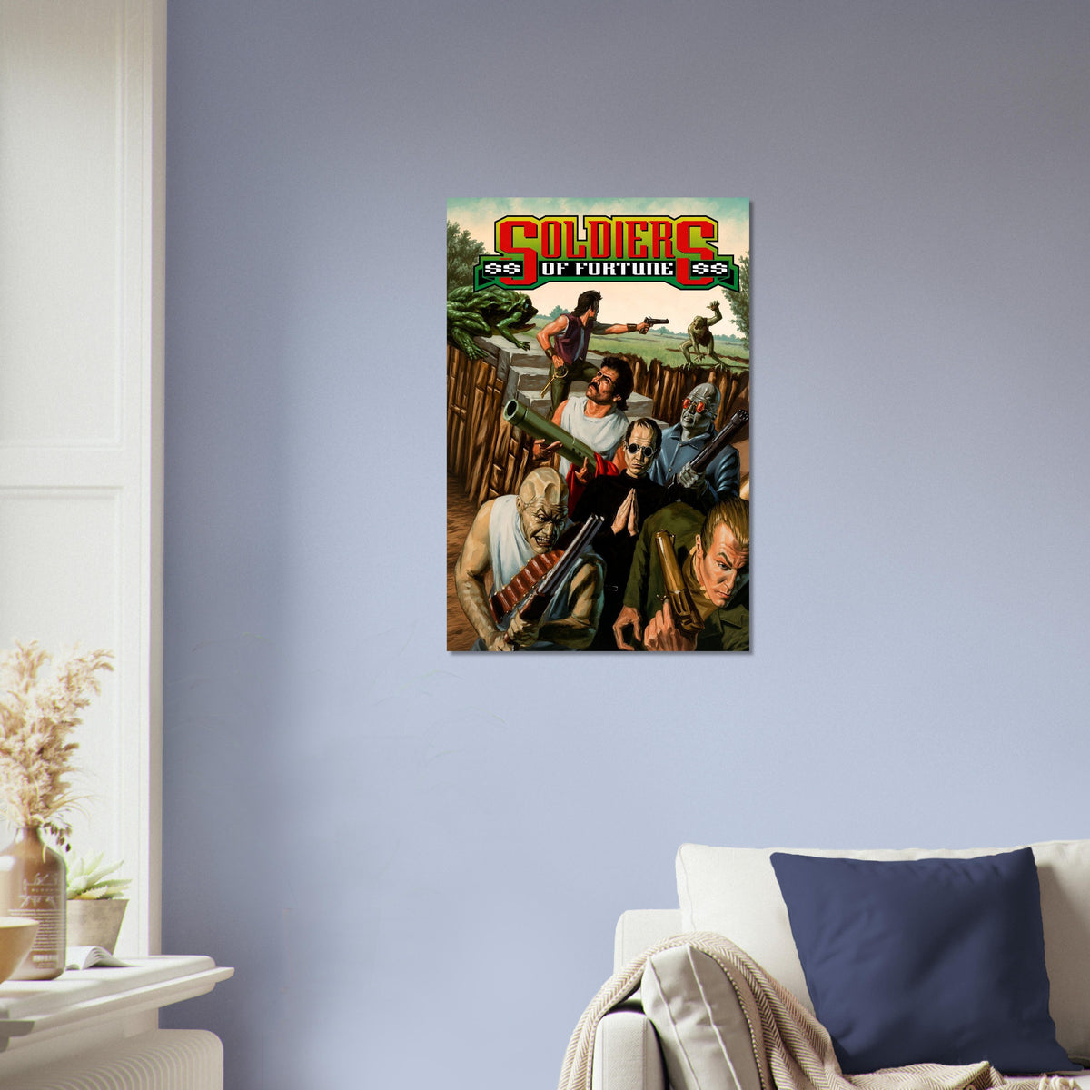Soldiers of Fortune Poster – Action Adventure Mercenary Combat Art 4