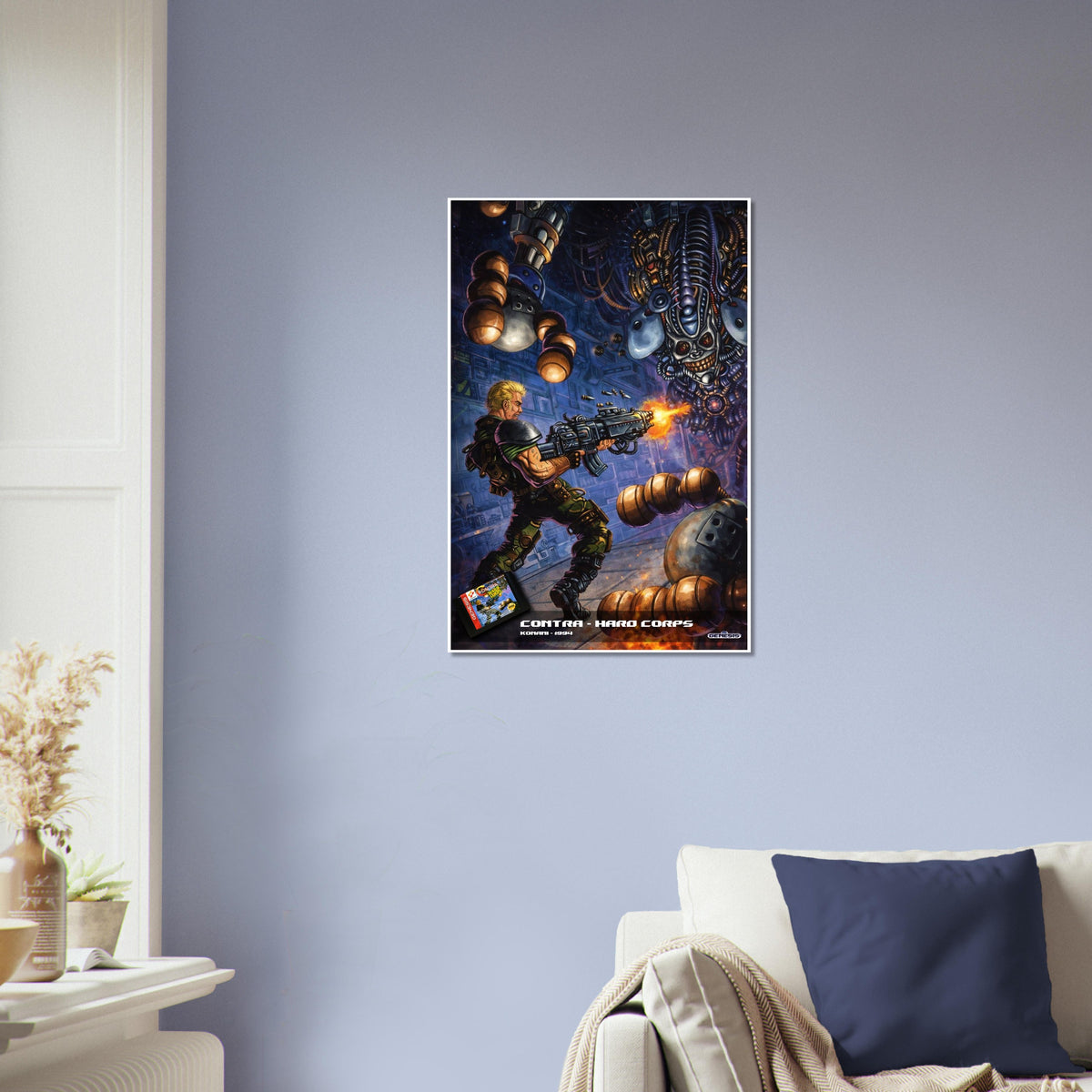 Contra Hard Corps Poster - 1994 Cover Art - Robot Battle Print 4