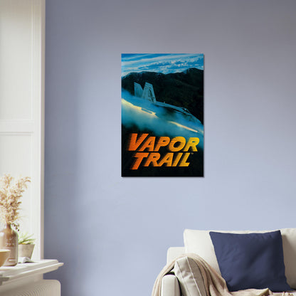 Vapor Trail Fighter Jet Poster – Retro Action Flight Game Art Wall Art Decor 4