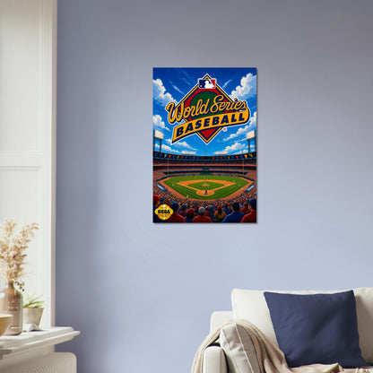 World Series Baseball Stadium Poster – Classic Sports Game Art Wall Art Decor 4