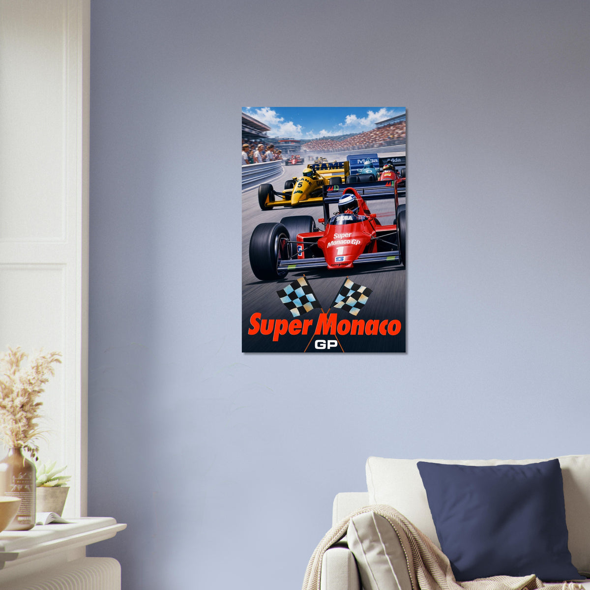 Super Monaco GP Racing Poster – Formula 1 Sport Cars Action Wall Art Decor 4