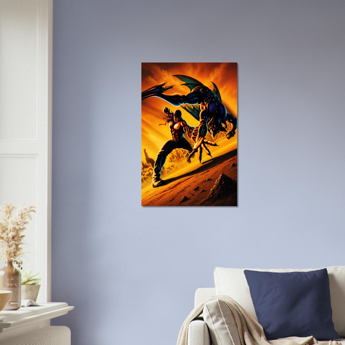 Slaughter Sport Poster - Demon Fighter Arena Retro Game Art Wall Art 4