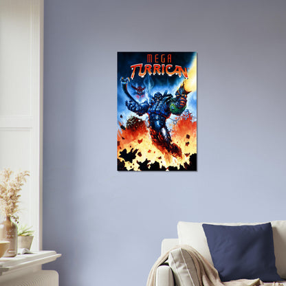 Mega Turrican Poster – Giant Battle Robot Warrior Video Game Art Wall Art Decor 4