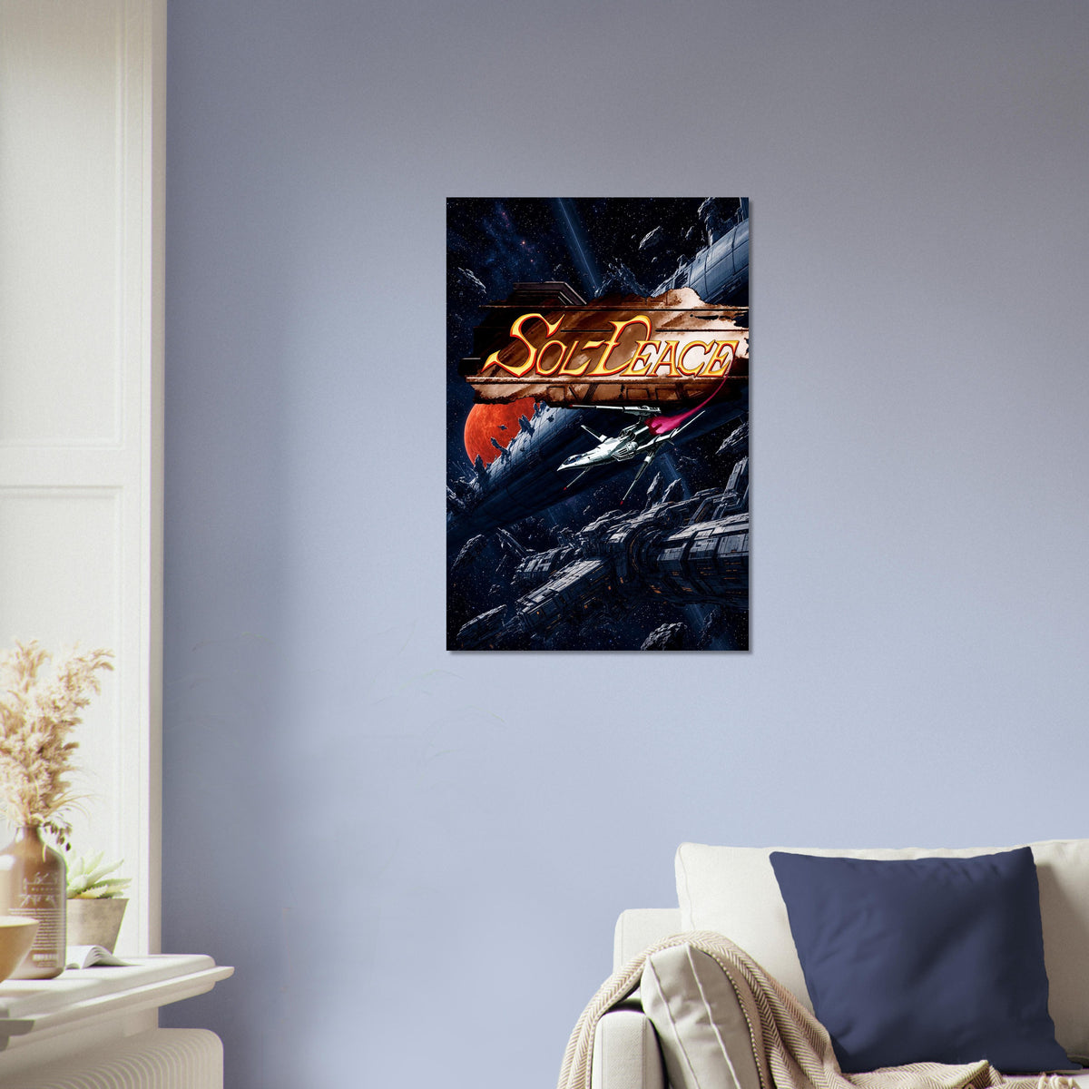 Sol-Deace Poster - Sci-Fi Starship Shooter Retro Game Art Wall Art 4