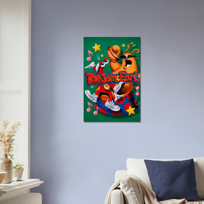 ToeJam & Earl Poster - Funky Alien Duo Retro Game Cover Art Wall Art 4