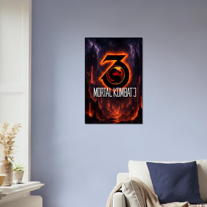 Mortal Kombat 3 Fighting Game Poster – Dragon Logo Wall Art Decor 4