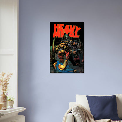SIMON BISLEY HEAVY METAL POSTER DEMON THRONE COVER FROM V17 ISSUE 1993 4