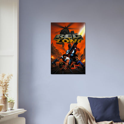Red Zone Poster – Apocalyptic Soldier Action Art Wall Art Decor 4