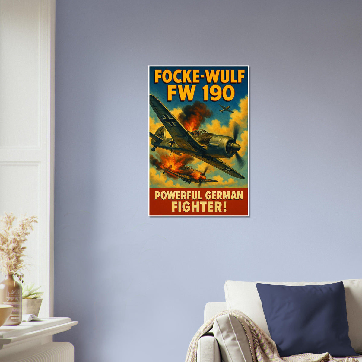 FOCKE-WULF FW 190 POSTER - WWII GERMAN FIGHTER AIRCRAFT MILITARY HISTORY ART 4
