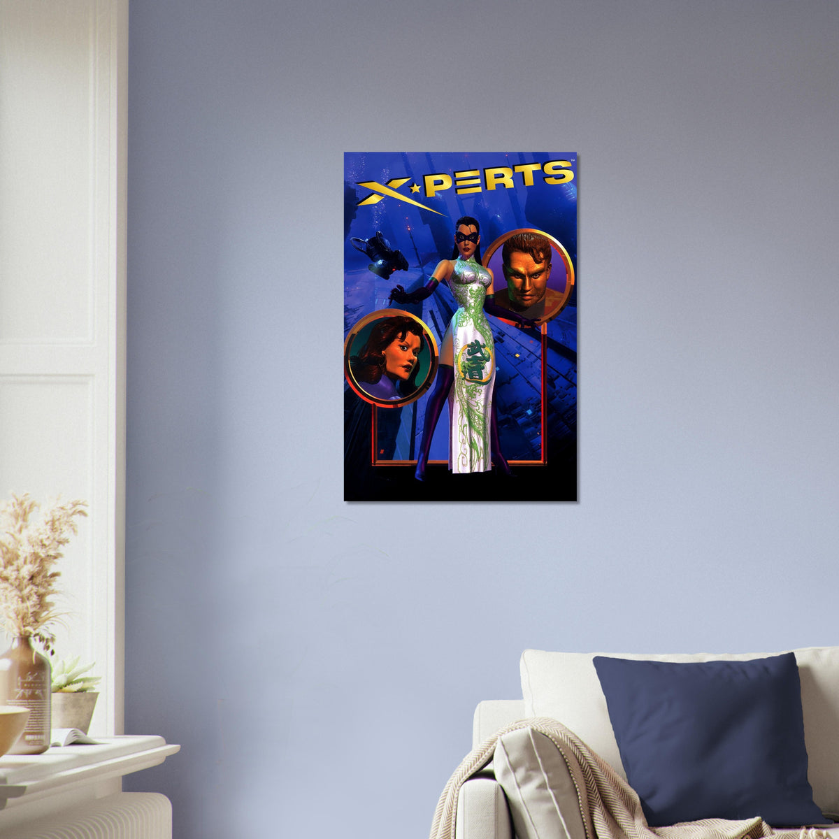 X-Perts Sci-Fi Spy Poster – Retro Action Adventure 1990s Art Wall Art Decor 4