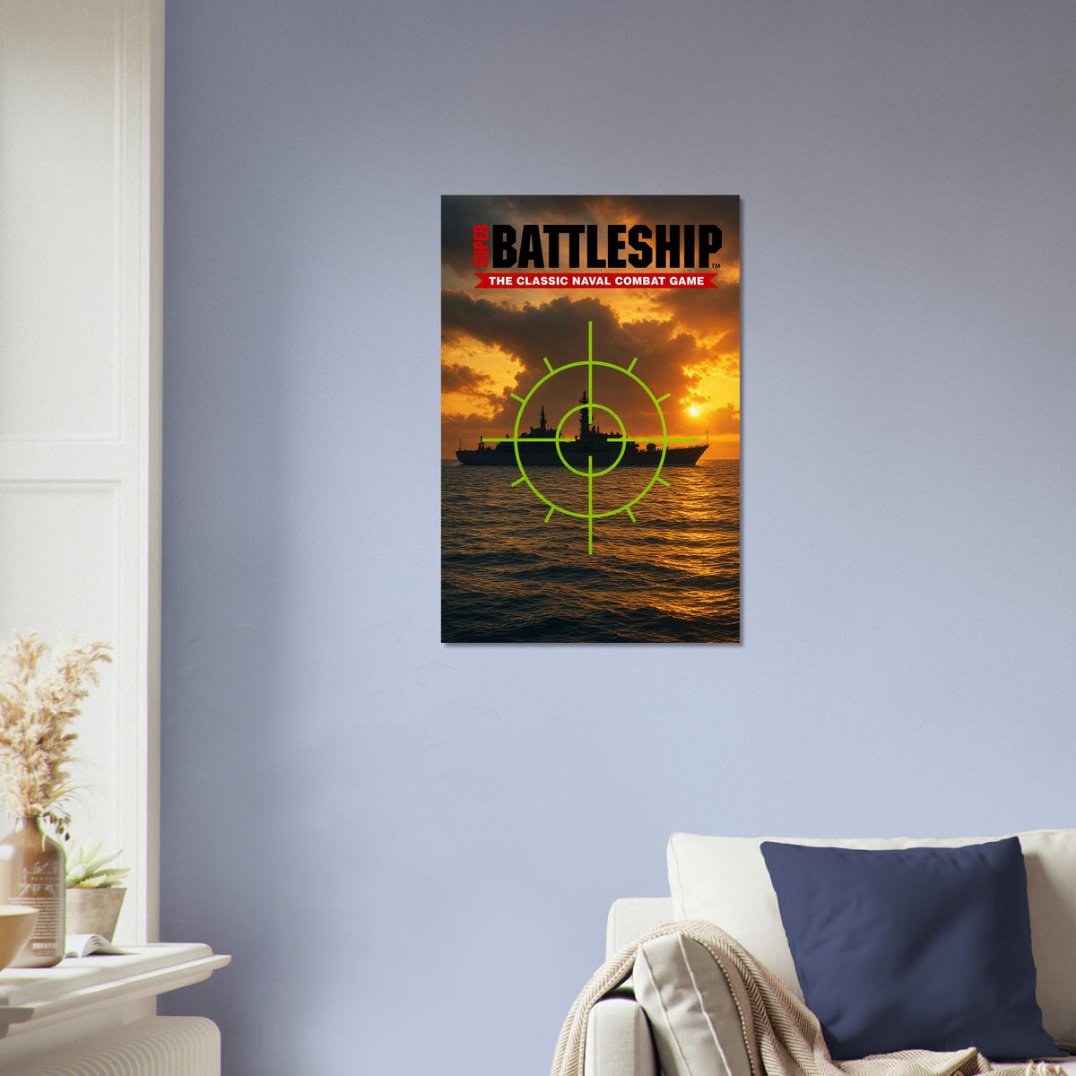 Super Battleship Poster - Classic Naval Combat Game Art Wall Art Decor 4