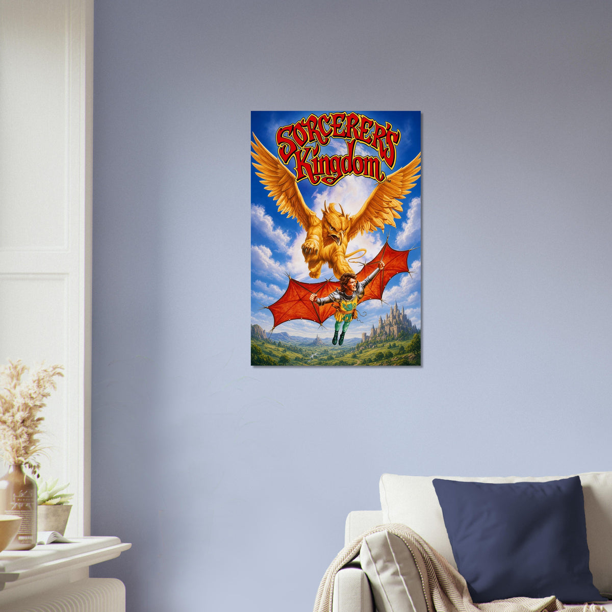 Sorcerer's Kingdom Fantasy Adventure Poster – Golden Griffin Wings 4