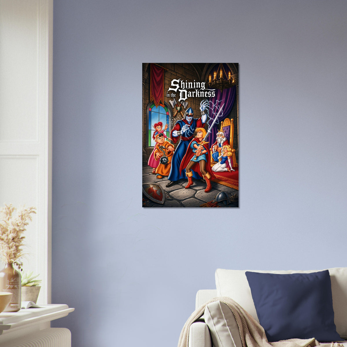 Shining in the Darkness Poster – Fantasy Adventure RPG Cover Art Wall Art Decor 4