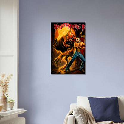 Splatterhouse 3 Poster – Demon Monster Warrior Battle Art Wall Art Decor 4