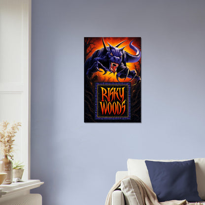 Risky Woods Demon Poster – Dark Fantasy Game Art Print Wall Art Decor 4