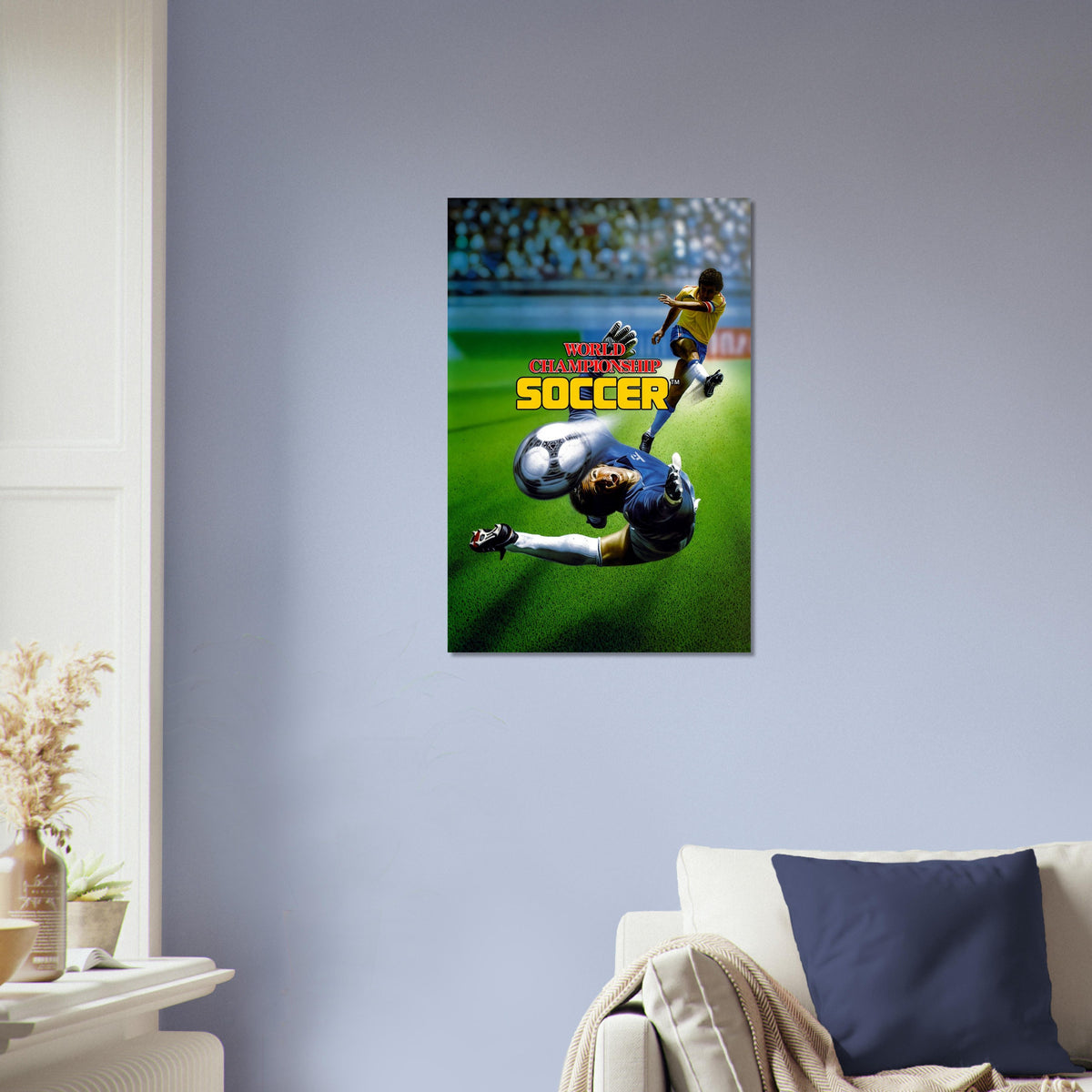 World Championship Soccer Poster – Dynamic Athletes in Action Wall Art Decor 4