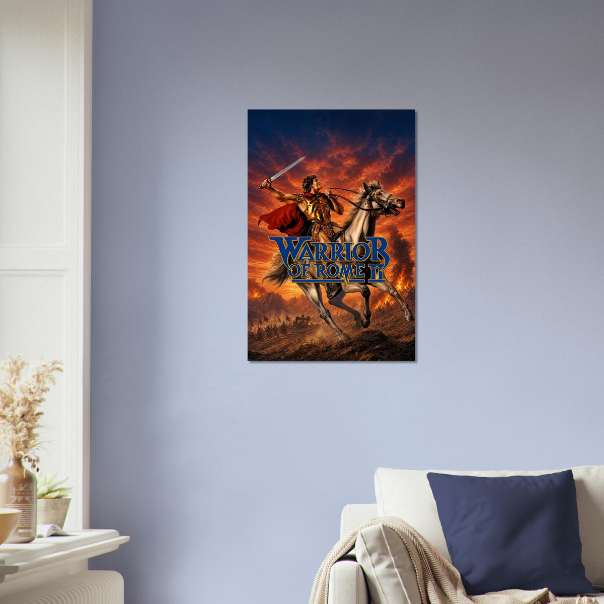 Warrior of Rome II Poster – Ancient Gladiator Hero on Horseback Wall Art Decor 4