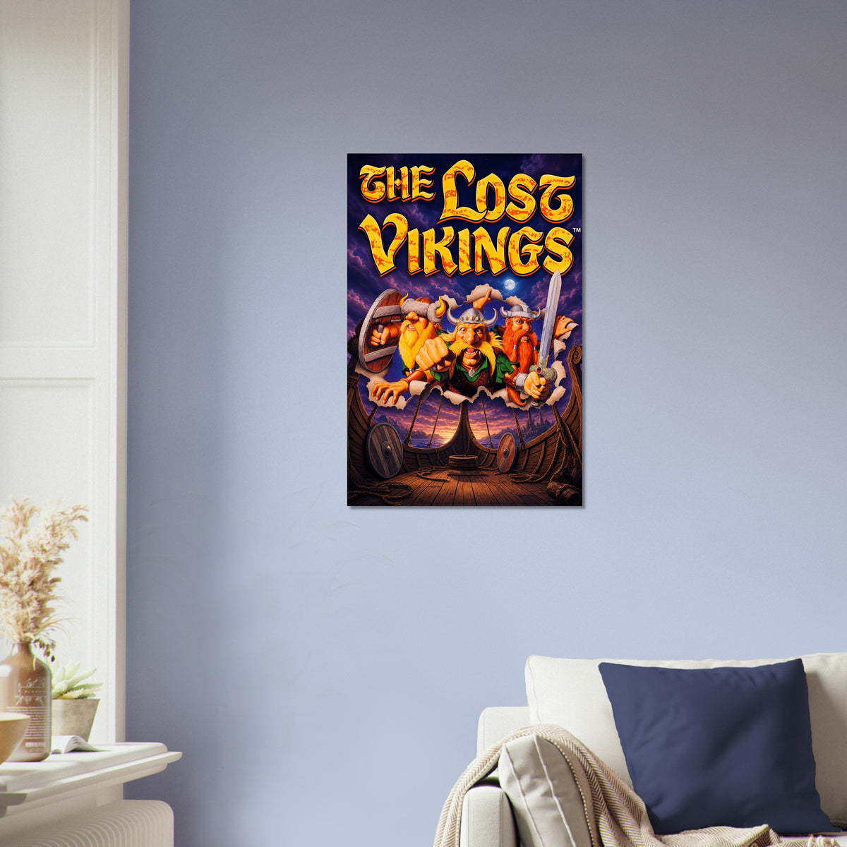 The Lost Vikings Poster – Fantasy Adventure Warriors Wall Art Decor 4