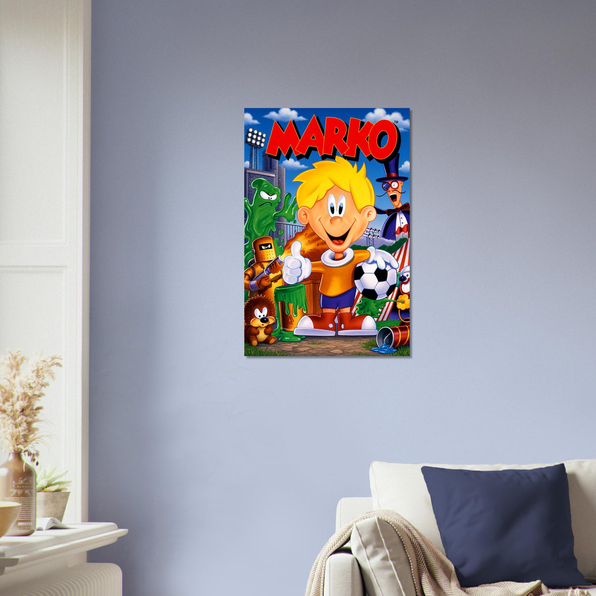 Marko's Magic Football Poster - Retro Platformer Game Art Wall Art Decor 4