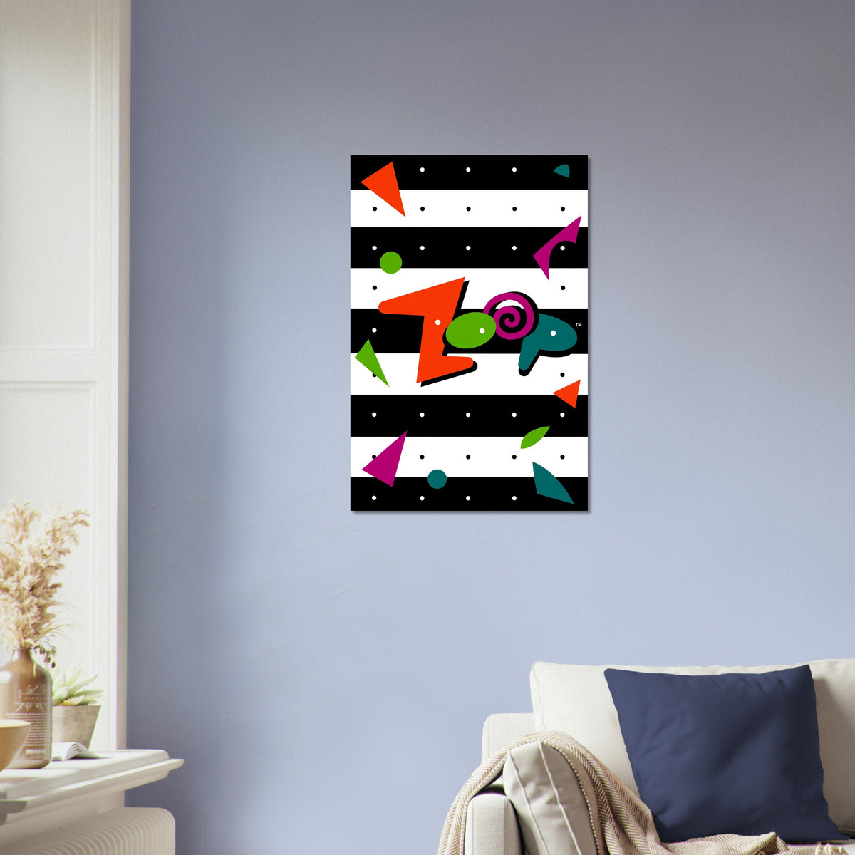 Zoop Poster - Colourful Puzzle Arcade Game Art Print Wall Art Decor 4