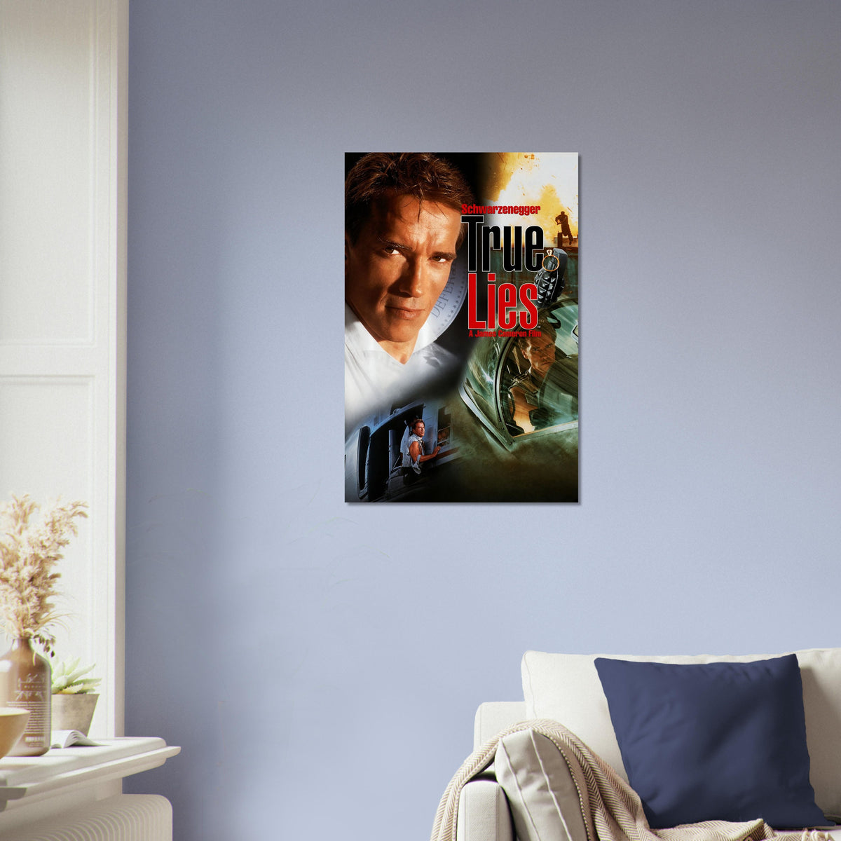 True Lies Action Movie Poster – Arnold Schwarzenegger Spy Thriller 4