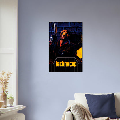 Technocop Retro Sci-Fi Action Hero Poster – 1980s Cyberpunk Wall Art Decor 4