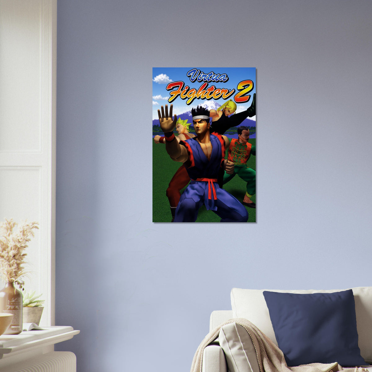 Virtua Fighter 2 Poster - Martial Arts Combat Retro Game Art Wall Art 4
