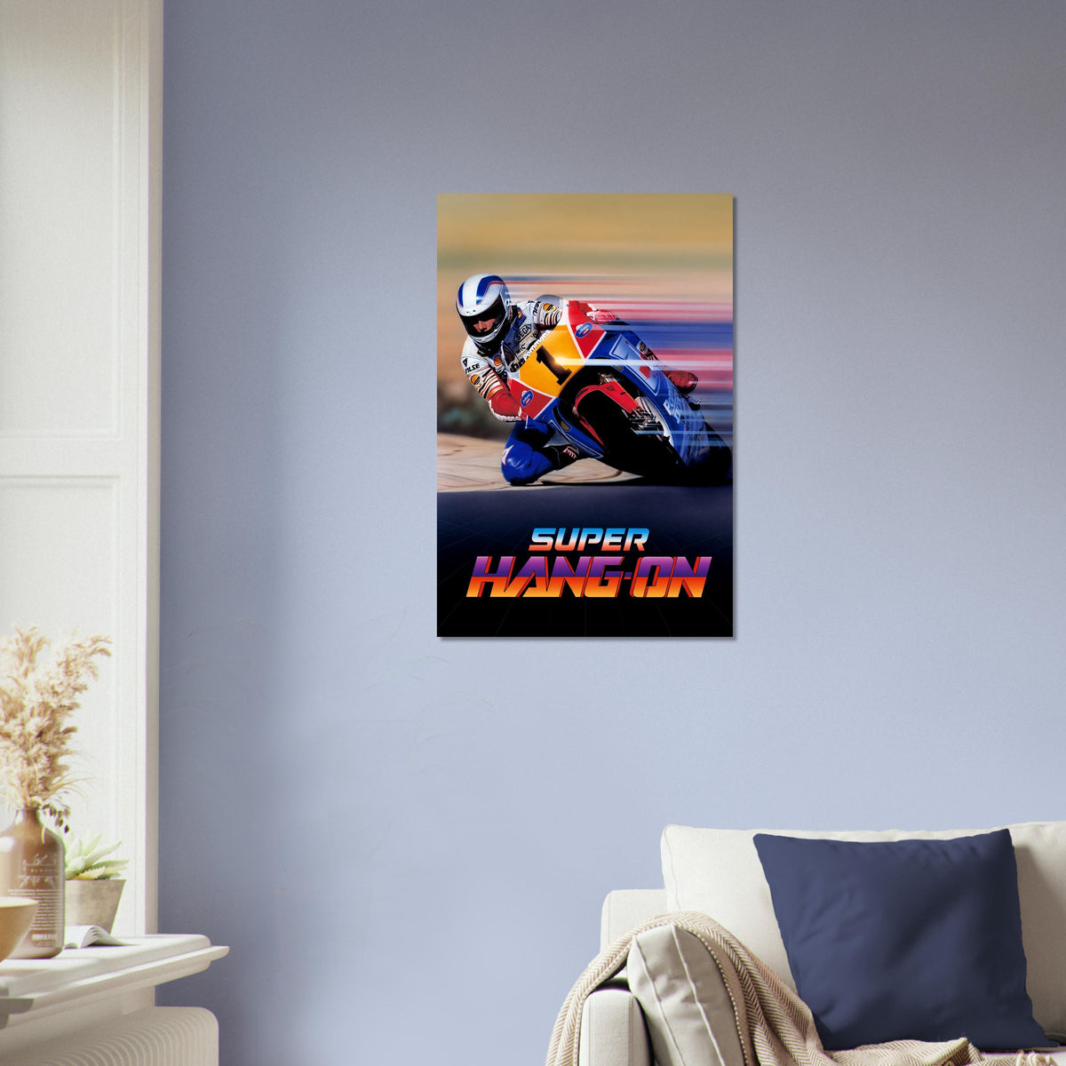 Super Hang-On Motorcycle Racing Poster – Retro Arcade Game Art Wall Art Decor 4