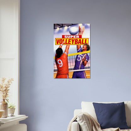 Super Volleyball Poster – Athletic Duo Sport Action Art Wall Art Decor 4