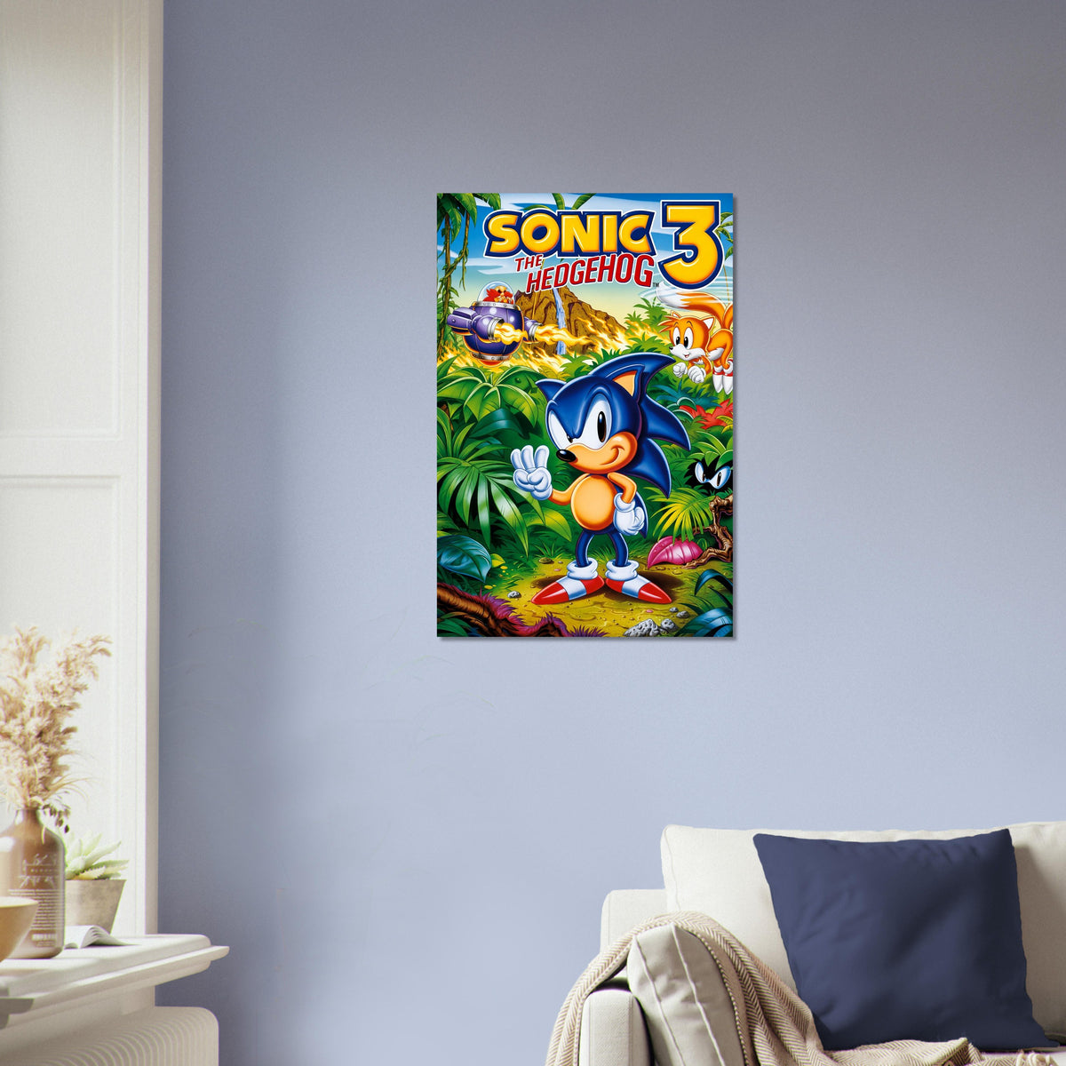 Sonic the Hedgehog 3 Poster – Classic Video Game Art Print Wall Art Decor 4