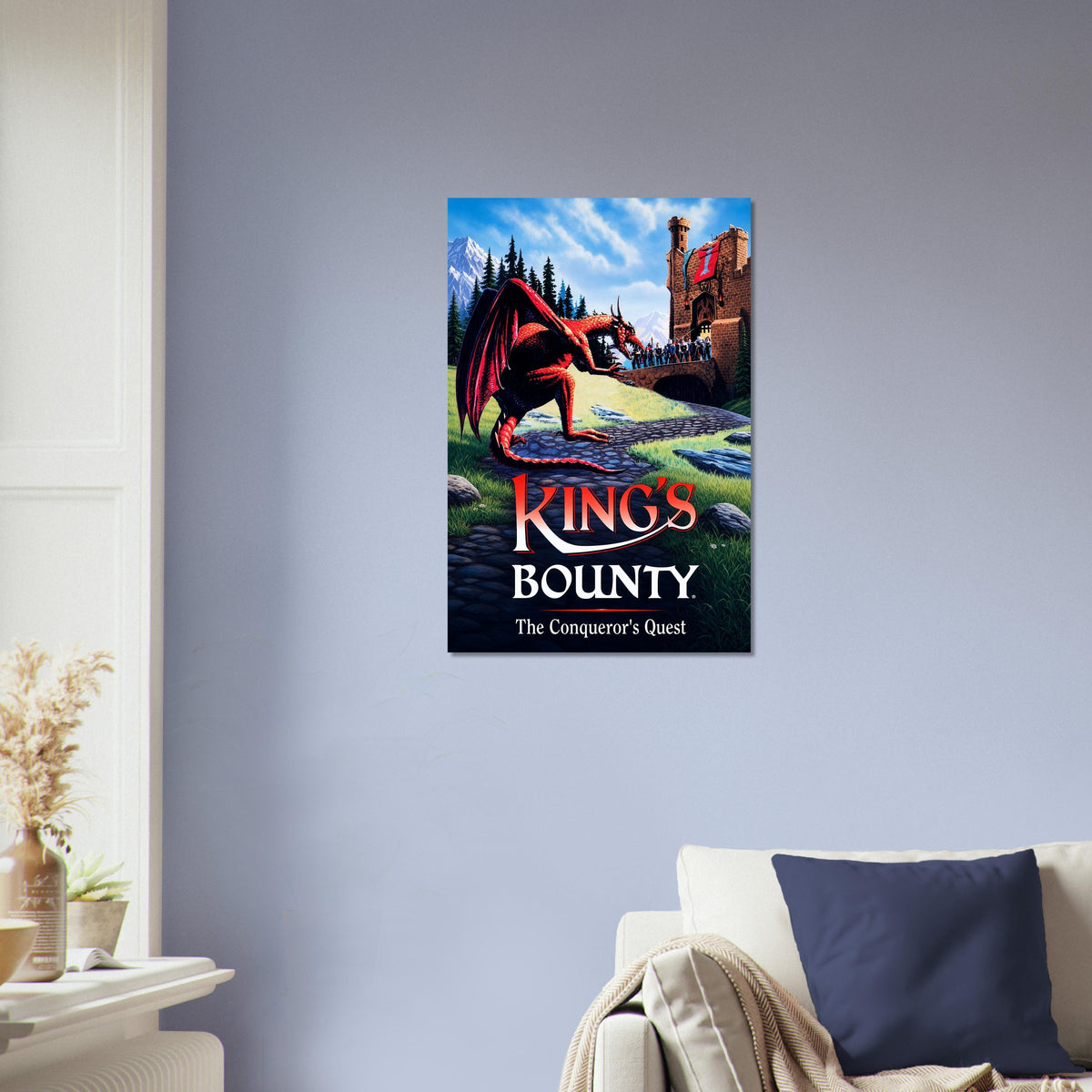King's Bounty The Conqueror's Quest Poster – Dragon Fantasy Art Wall Art Decor 4
