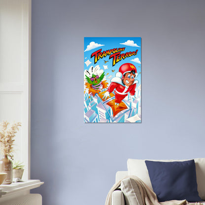 Trampoline Terror Poster – Santa Chaos Video Game Art Wall Art Decor 4