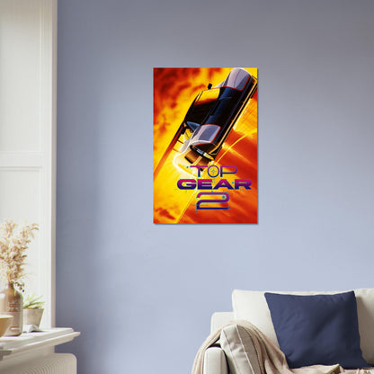 Top Gear 2 Poster – High-Speed Racing Car Action Art Wall Art Decor 4
