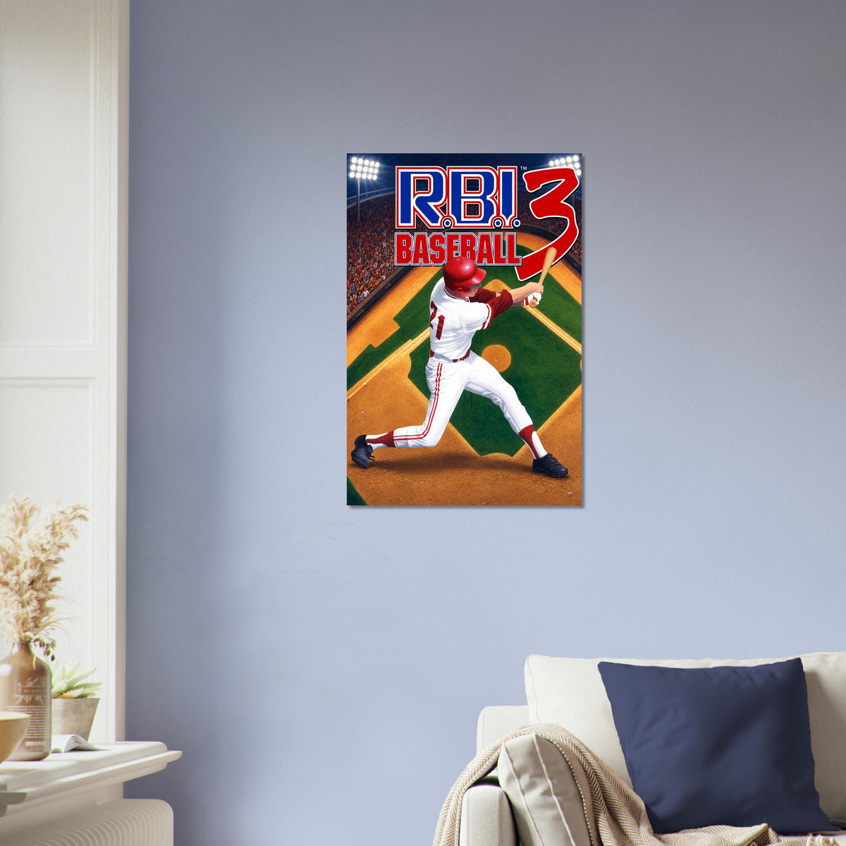 R.B.I. Baseball 3 Poster - Retro Sports Video Game Art Wall Art Decor 4
