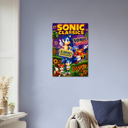 Sonic Classics Poster – Hedgehog & Dr. Robotnik's Mean Machines Wall Art Decor 4