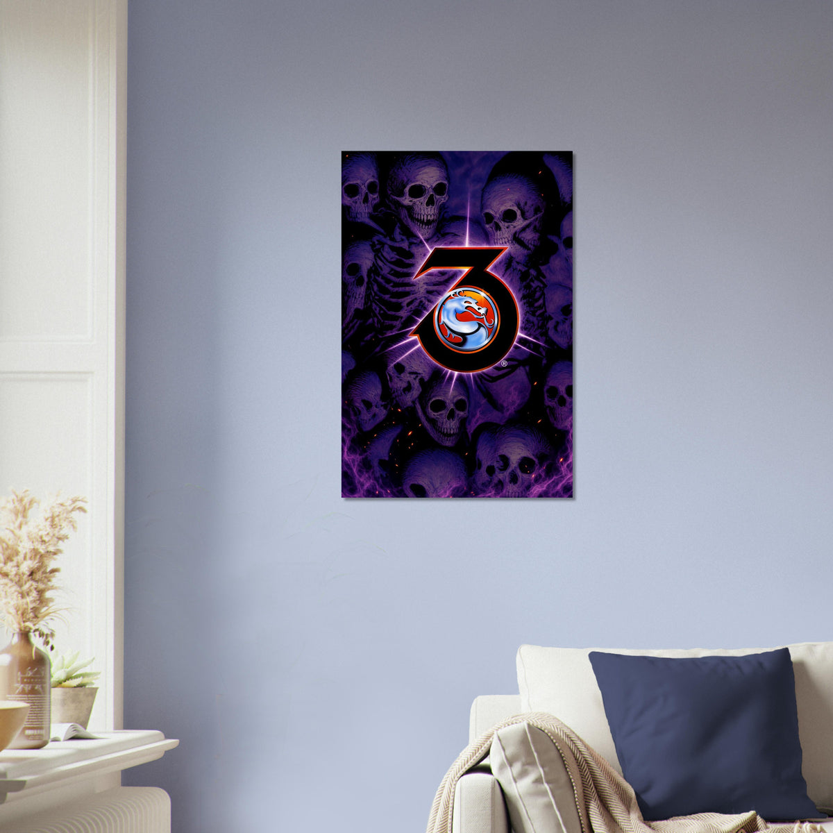 Mortal Kombat 3 Poster - Dragon Logo Arcade Fighting Game Art Wall Art 4