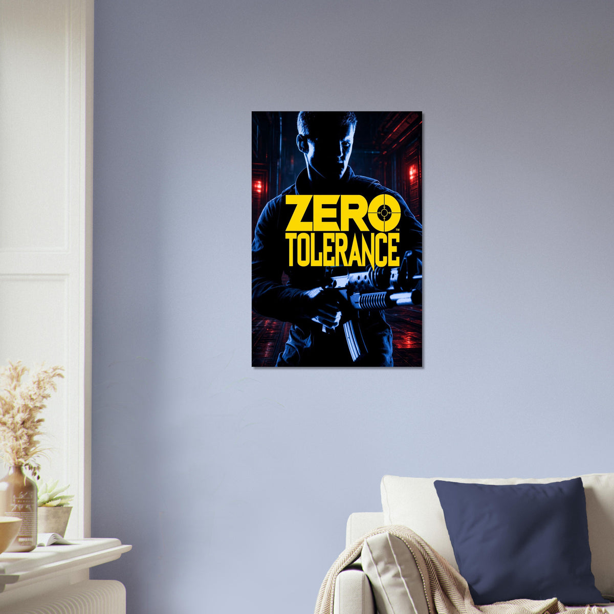 Zero Tolerance Action Poster – Armed Tactical Operative Wall Art Decor 4