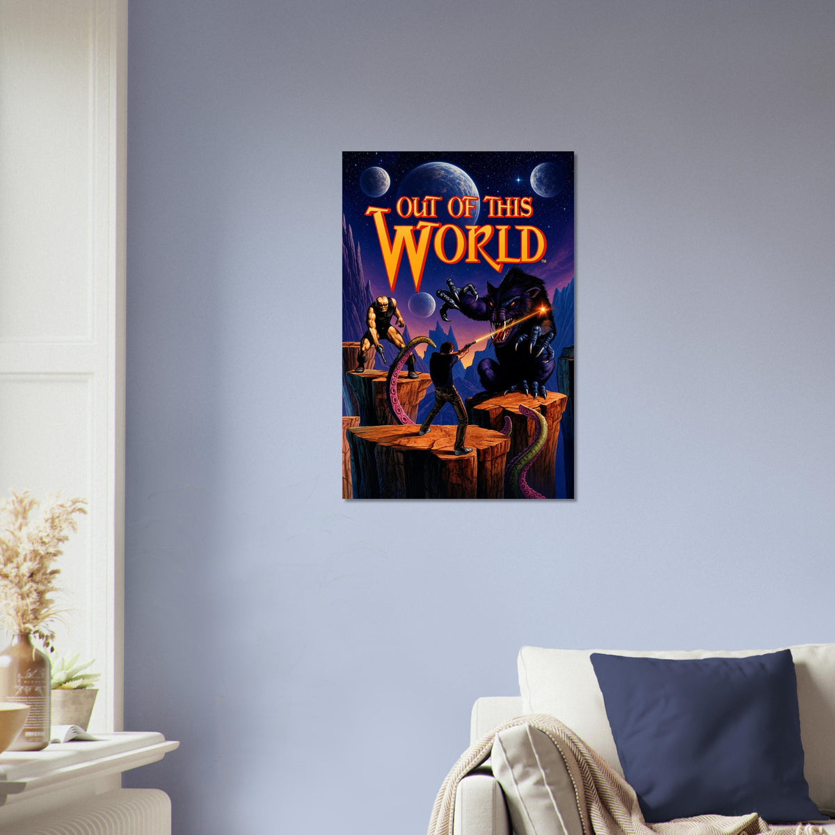 Out of This World Poster – Alien Warrior Combat Adventure Wall Art Decor 4