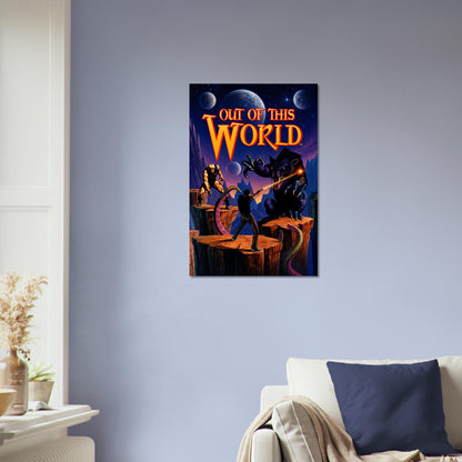 Out of This World Poster – Alien Warrior Combat Adventure Wall Art Decor 4