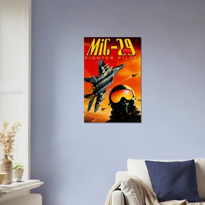 MiG-29 Fighter Pilot Poster – Combat Jet Aircraft Military Art Wall Art Decor 4