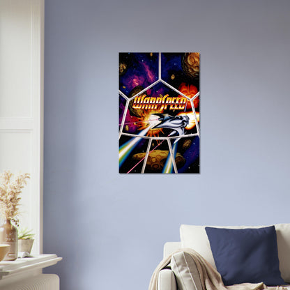 WarpSpeed Poster - Sci-Fi Space Shooter Retro Game Art Wall Art Decor 4