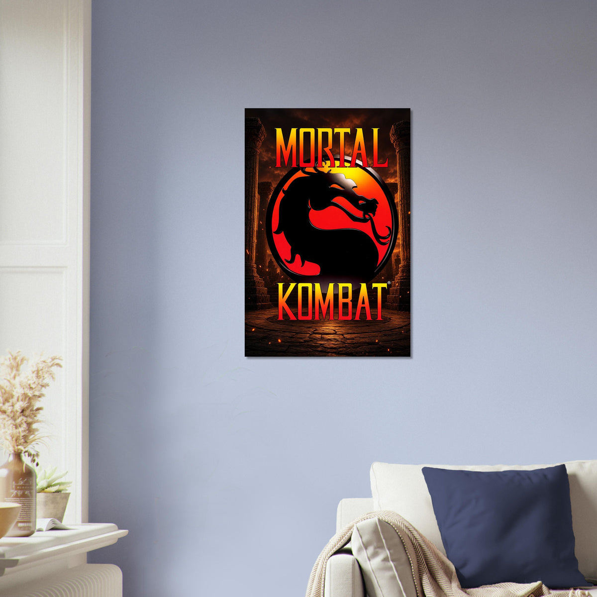 Mortal Kombat Dragon Logo Poster – Fighting Game Icon Art Wall Art Decor 4