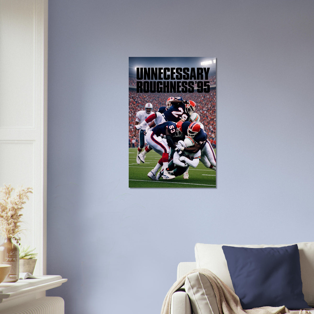 Unnecessary Roughness '95 Football Poster – Stadium Tackle Art Wall Art Decor 4