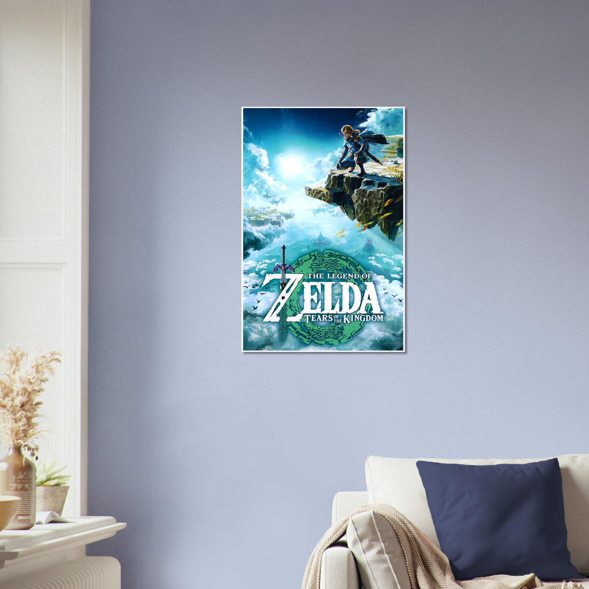 THE LEGEND OF ZELDA - TEARS OF THE KINGDOM POSTER - LINK SKY ISLAND ART PRINT 4