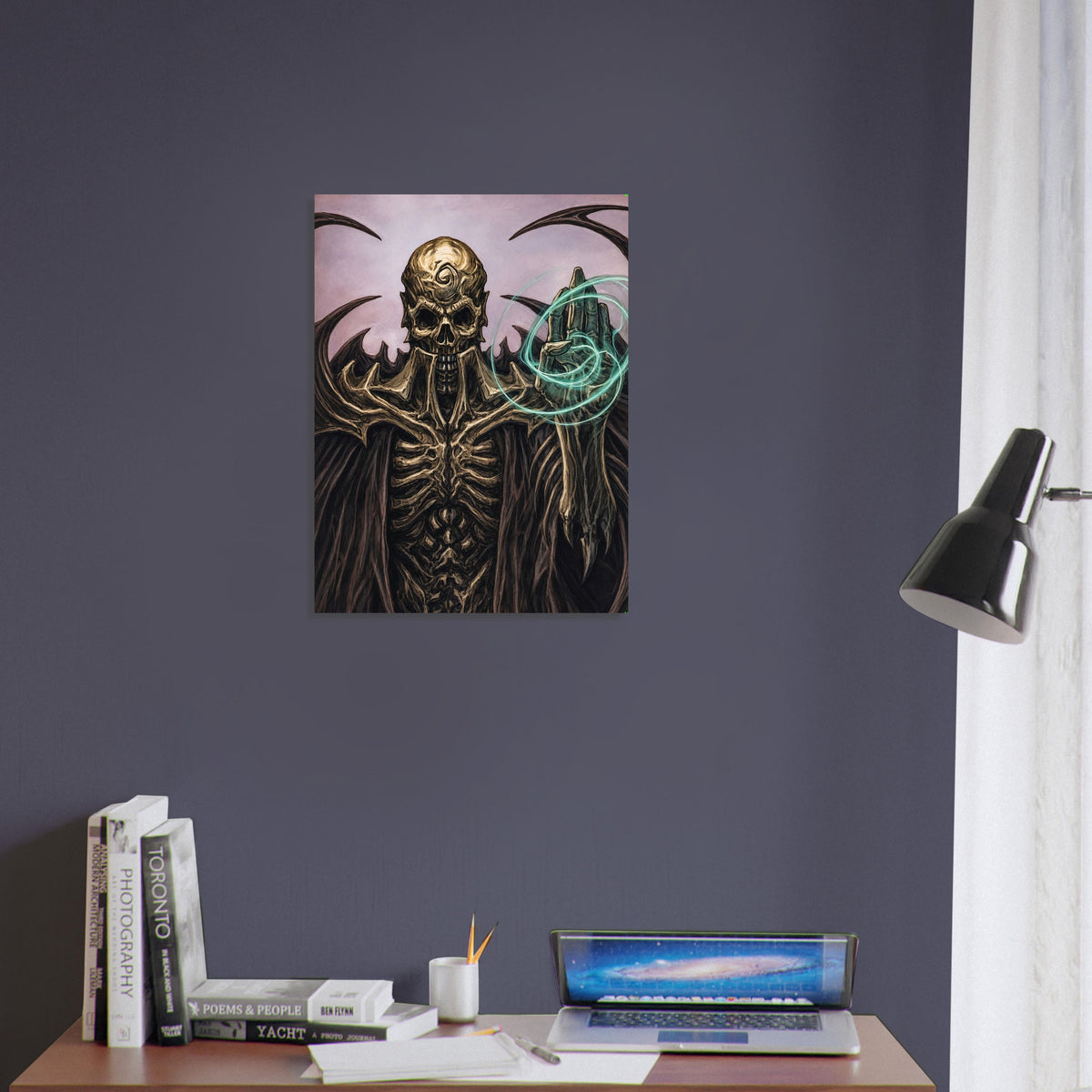 MAGIC THE GATHERING POSTER – NECROPOTENCE CARD ART UNDEAD LICH SORCERER 4