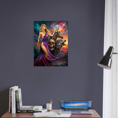 BORIS VALLEJO CIRCE POSTER – GODDESS SORCERESS WITH MYSTICAL ORB 1991 4