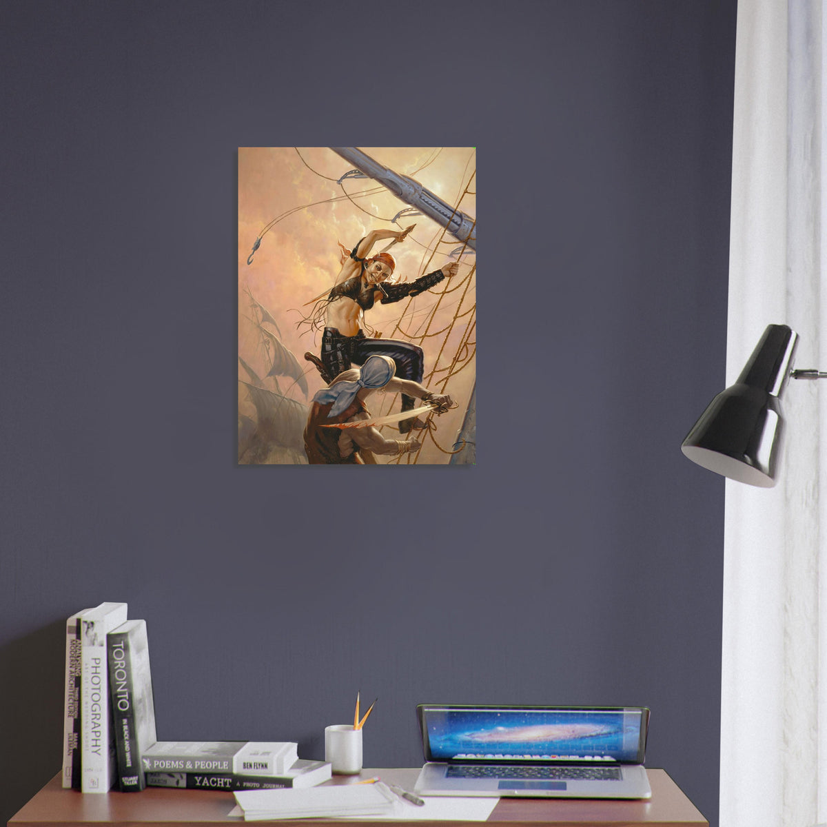 The Pirate King Poster – Todd Lockwood Fantasy Pirate Woman Art Print 2008 4
