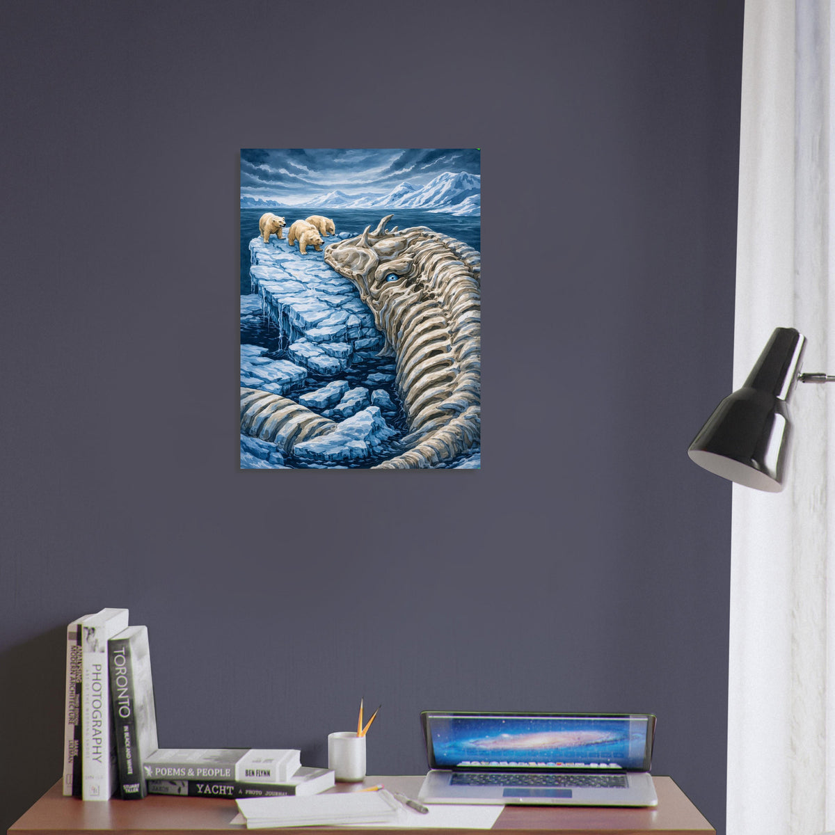 MAGIC THE GATHERING POSTER – POLAR KRAKEN FROZEN SEA MONSTER ART 4