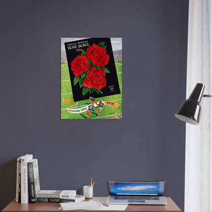 Rose Bowl 1954 College Football Poster – Michigan State vs UCLA Wall Art Decor 4