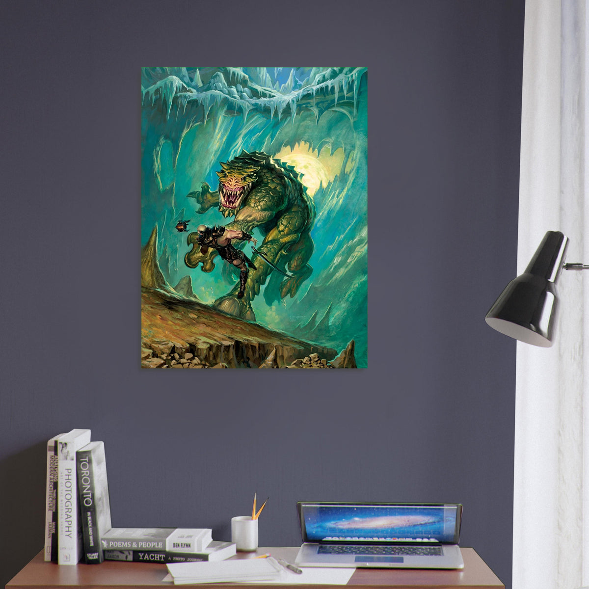 Kavu Titan Poster – Ice Cave Beast by Todd Lockwood Fantasy Art Print 2000 5